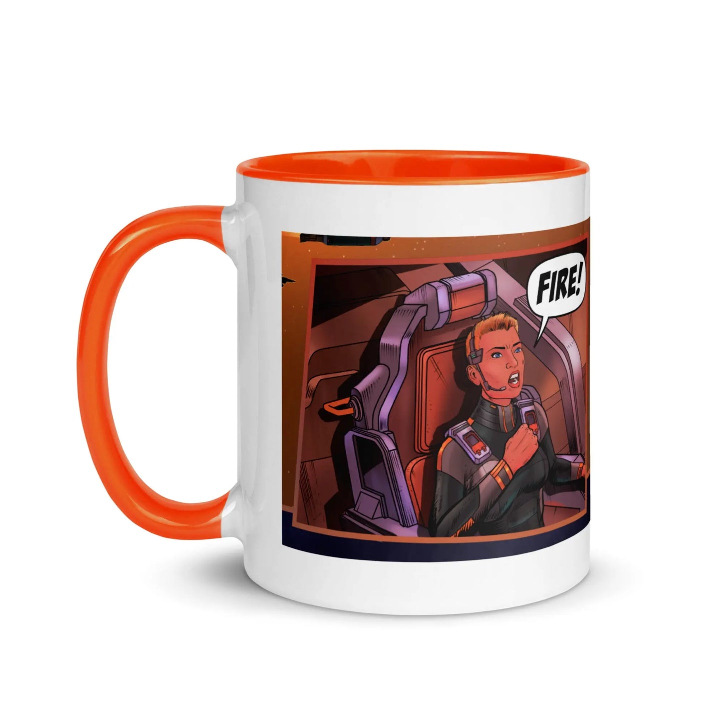 Time to Kick Ass Mug with Color Inside SHP Comics