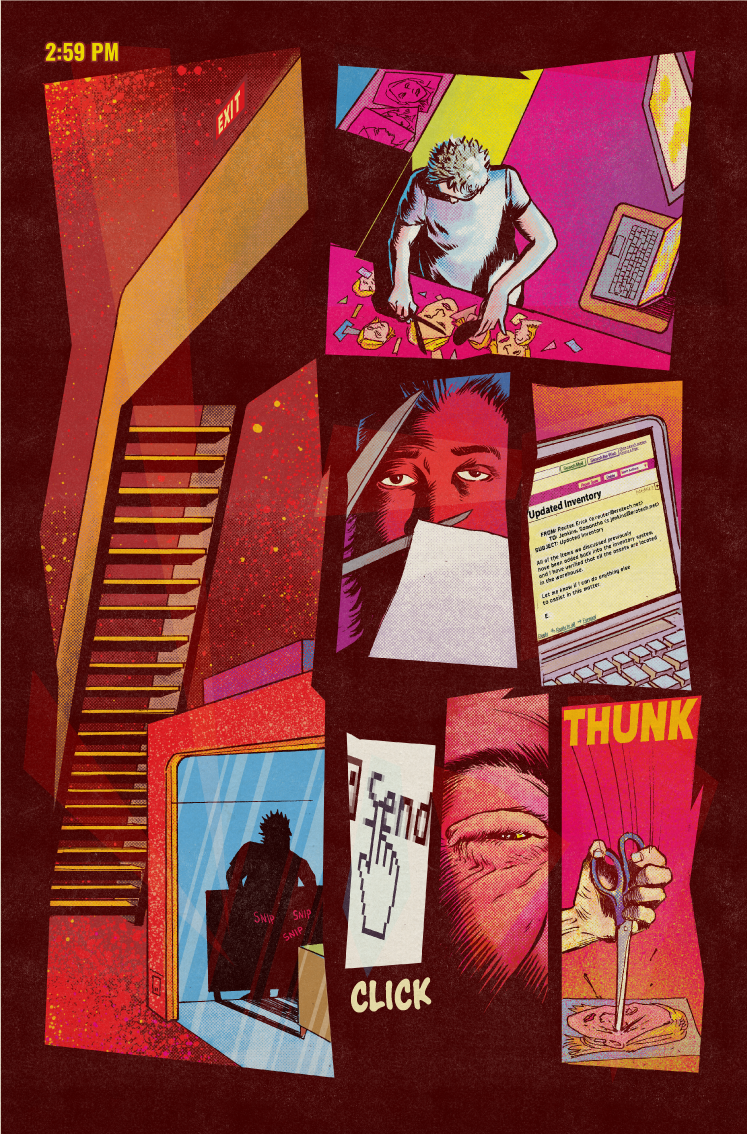 EroTech Comic Book Explicit office comedy with sex robots SHP Comics