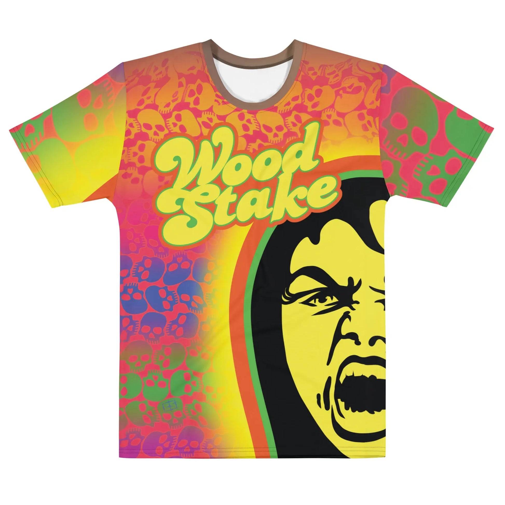 Woodstake Trippy Men's All-over Tee SHP Comics