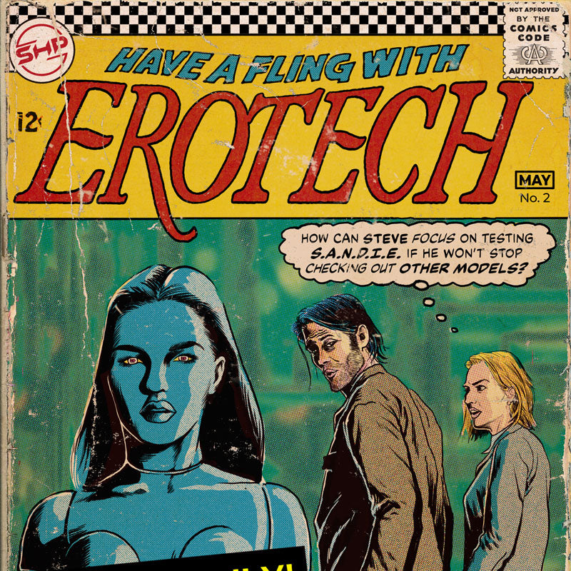 EroTech Comic Book Explicit office comedy with sex robots SHP Comics