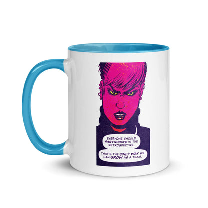 Everyone Should Participate Mug with Color Inside SHP Comics
