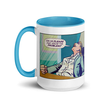Can We Please Just Solve the Problem? Funny Office Mug SHP Comics