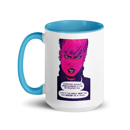 Everyone Should Participate Mug with Color Inside SHP Comics